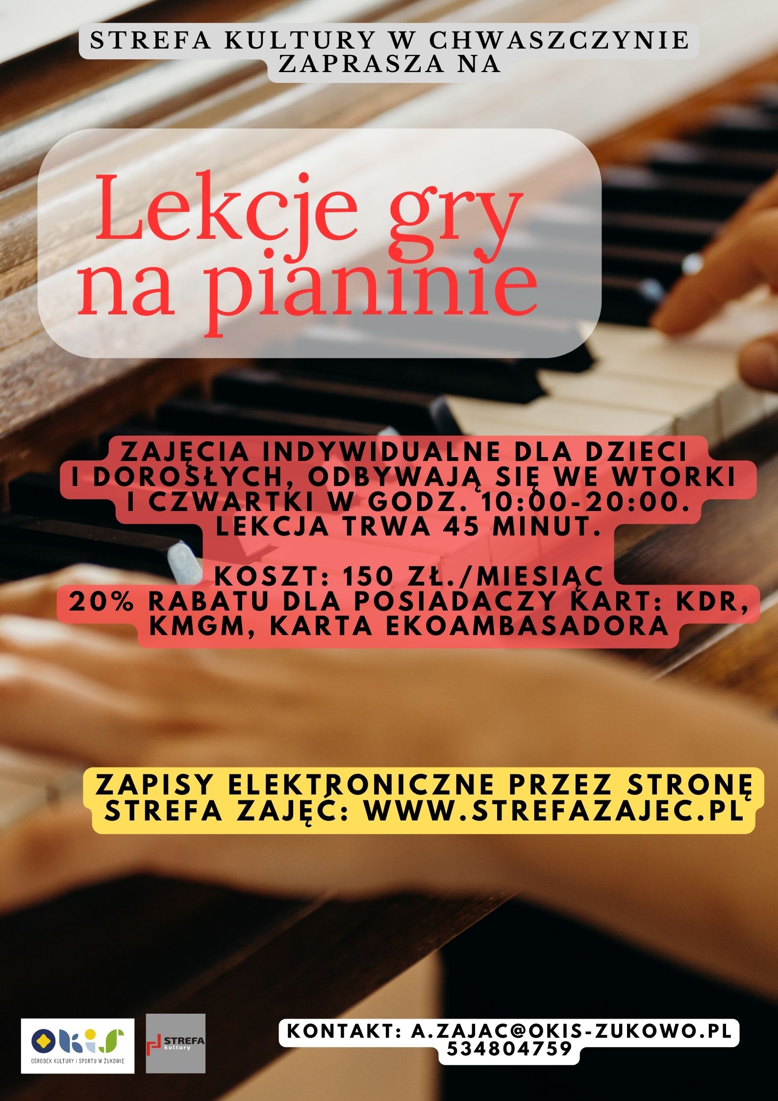 Pianino - Strefa Kultury w Chwaszczynie
