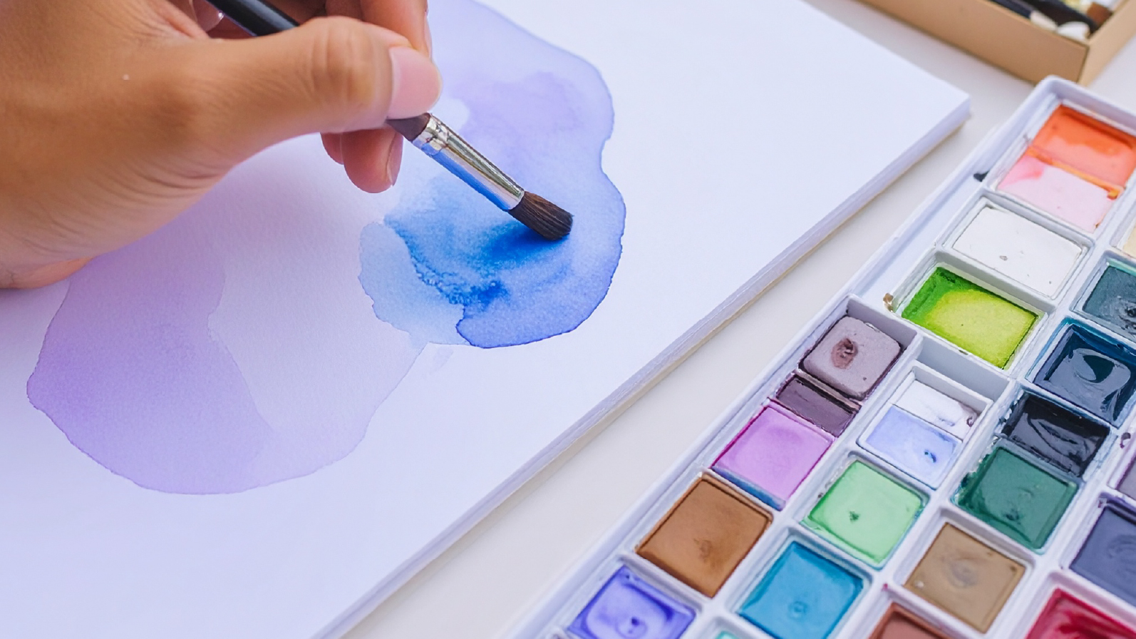 Akwarele, technika i wrażenie dla dzieci