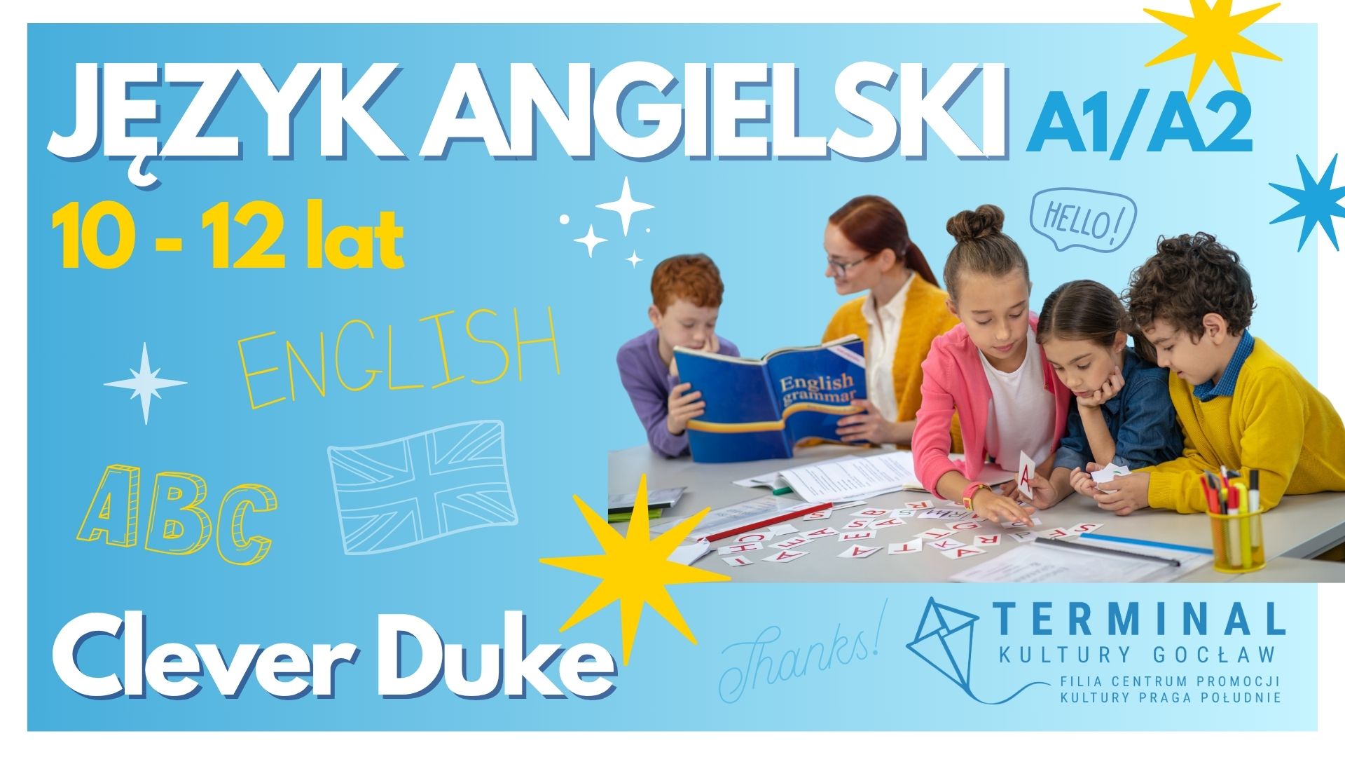 ANGIELSKI DLA DZIECI 10-12 A1/A2 - Clever Duke TKG
