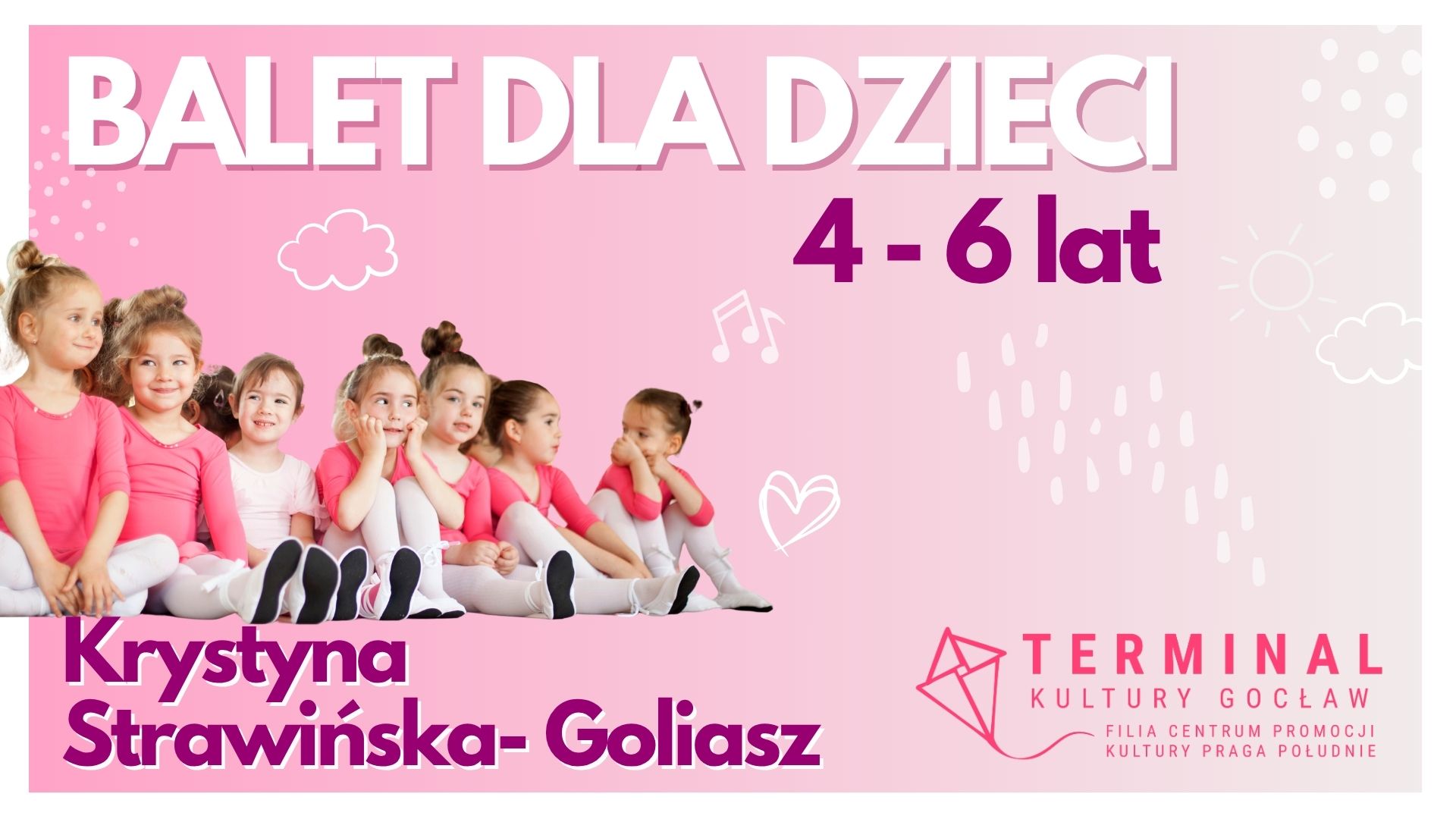 BALET DLA DZIECI 4-6 (GRUPA ŚRENIO ZAAWANSOWANA) - Krystyna Strawińska-Goliasz TKG