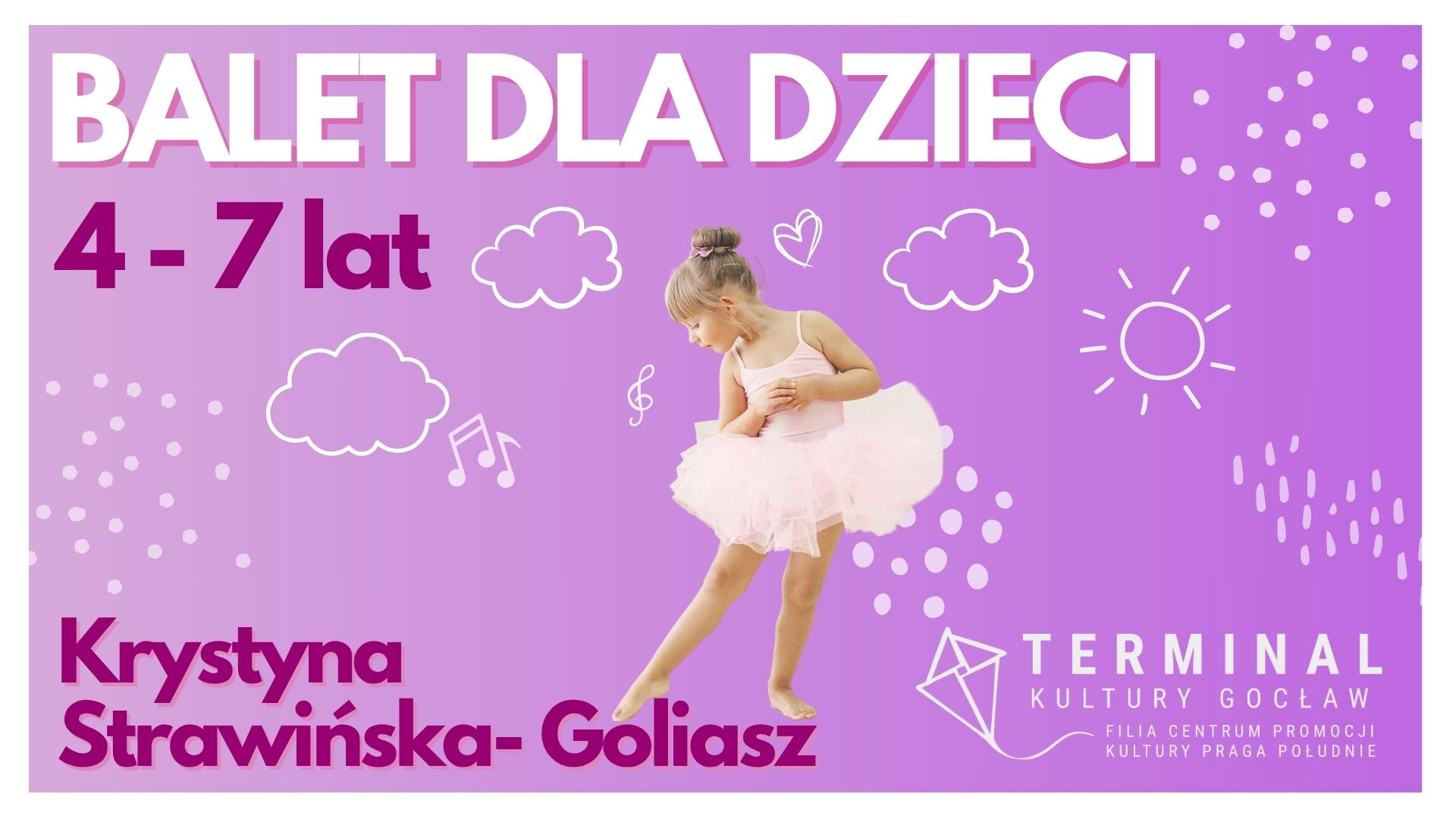 BALET DLA DZIECI 4-7 (GRUPA POCZĄTKUJĄCA) - Krystyna Strawińska-Goliasz TKG