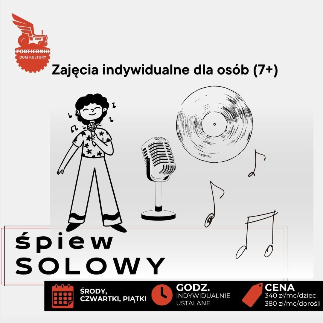 Śpiew solowy w "Portierni" dla dzieci, młodzieży i dorosłych