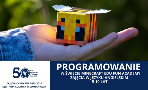 Programowanie w świecie Minecraft w języku angielskim (EDU FUN ACADEMY)