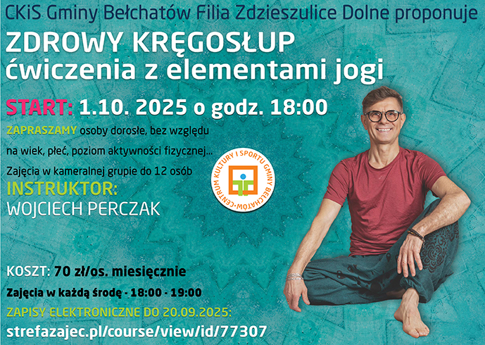 ZDROWY KRĘGOSŁUP ćwiczenia z elementami jogi - ZDZIESZULICE DOLNE