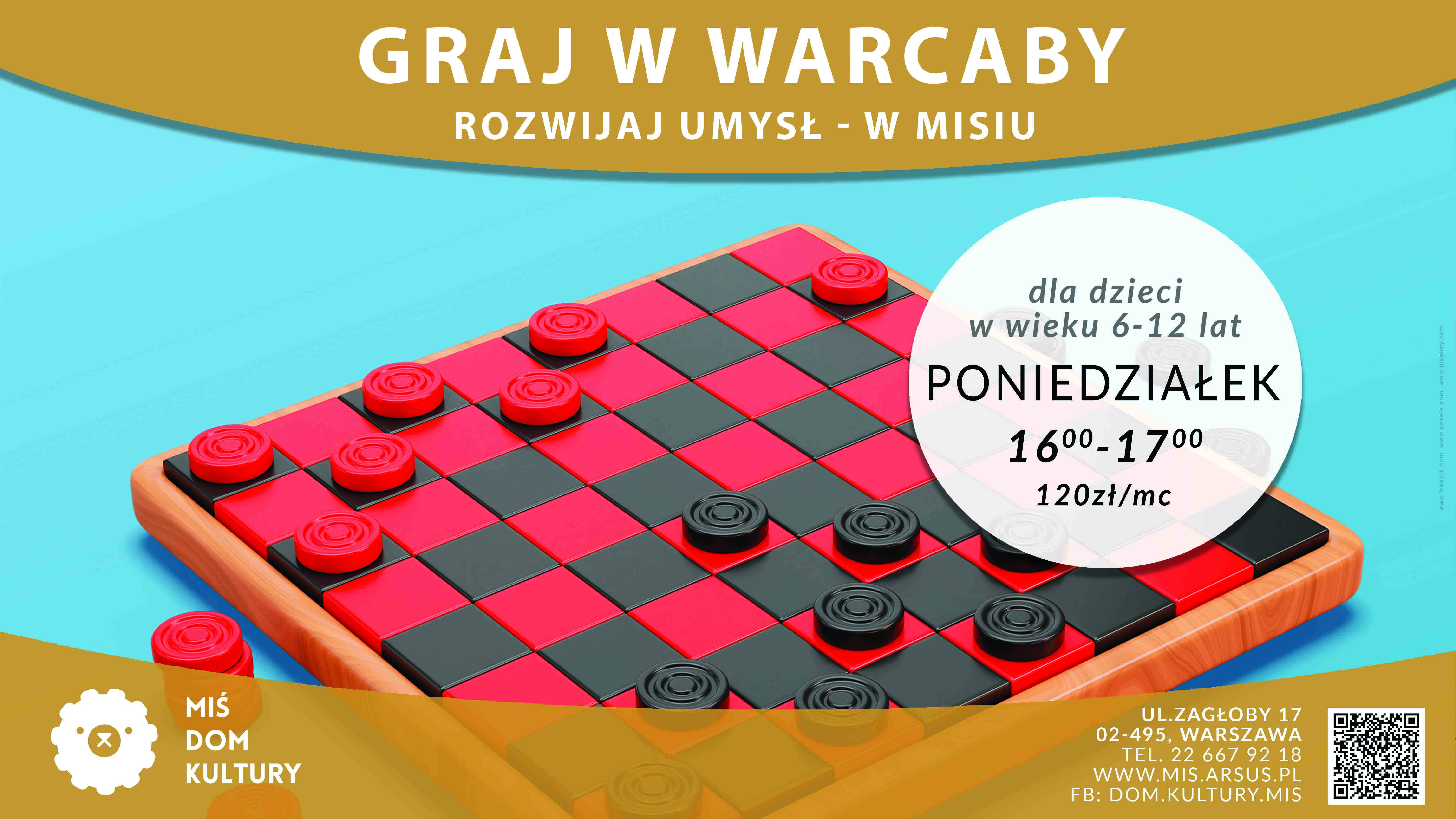 Graj w warcaby - rozwijaj umysł w Misiu
