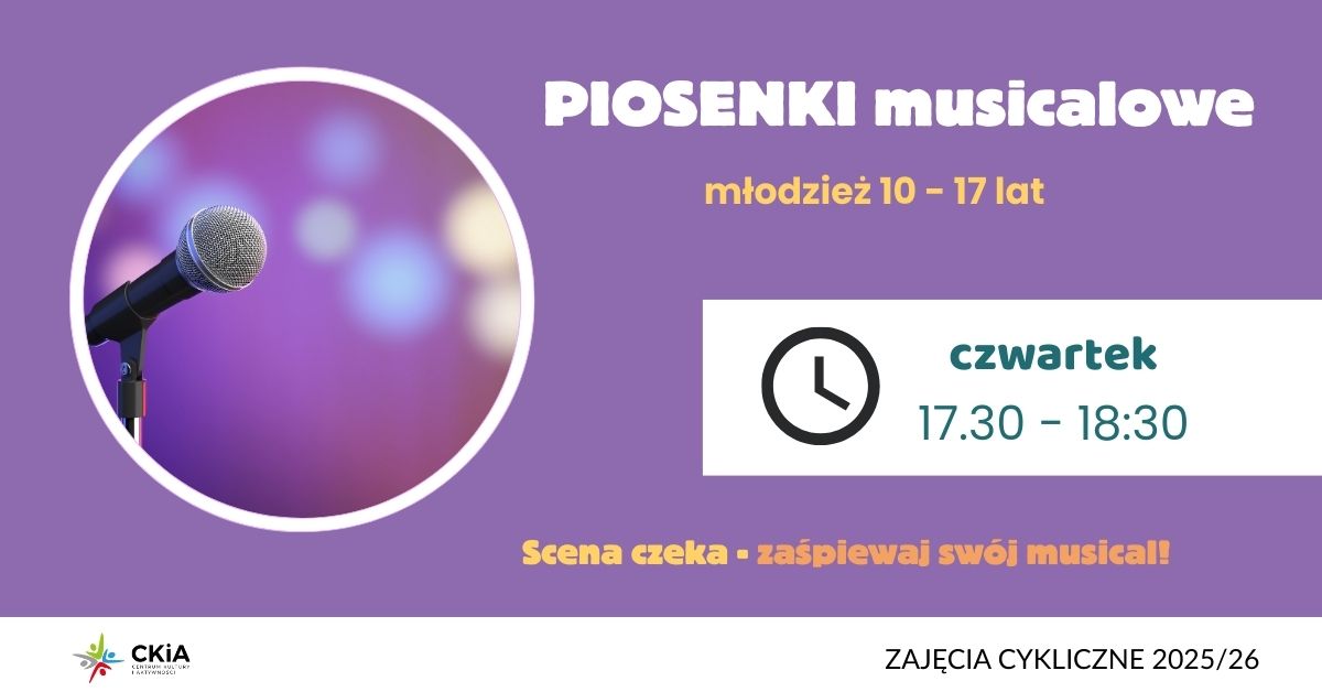 PIOSENKI MUSICALOWE dla młodzieży