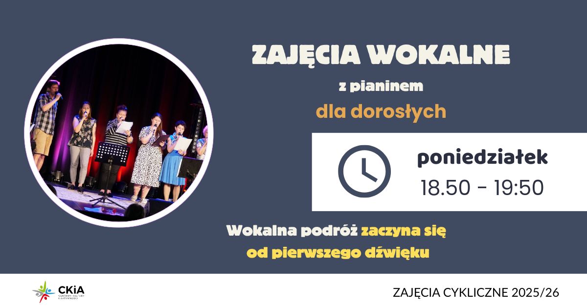 ZAJĘCIA WOKALNE dla dorosłych