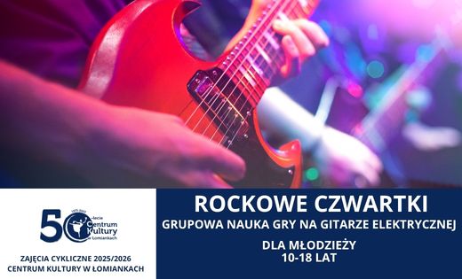 Rockowe czwartki dla młodzieży – grupowa nauka gry na gitarze elektrycznej