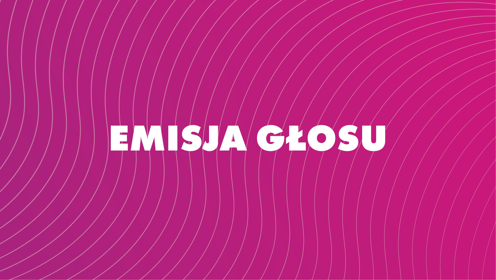 Emisja głosu  (8+)  A.Pastor  - ALTO