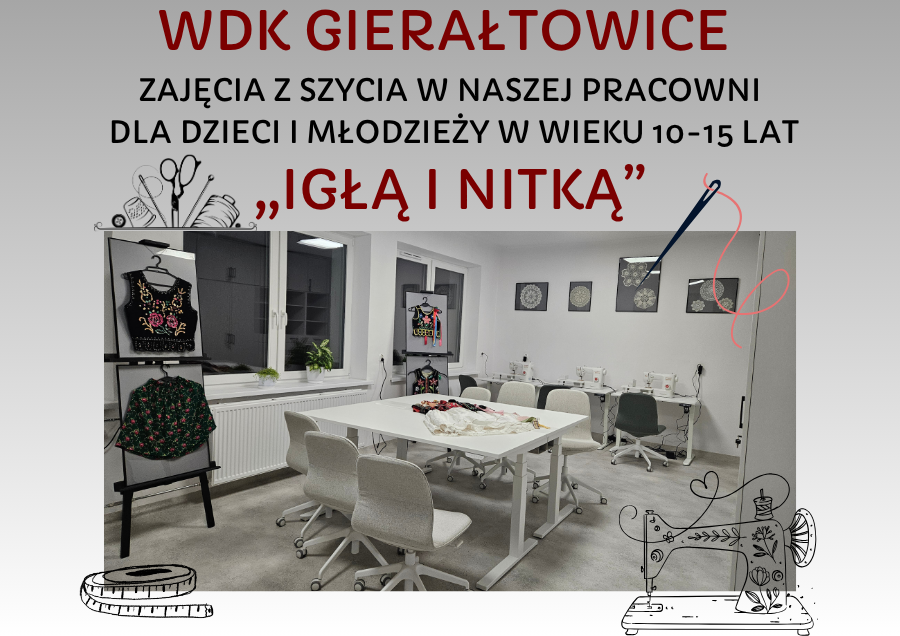 Zajęcia z szycia ,,IGŁĄ I NITKĄ""