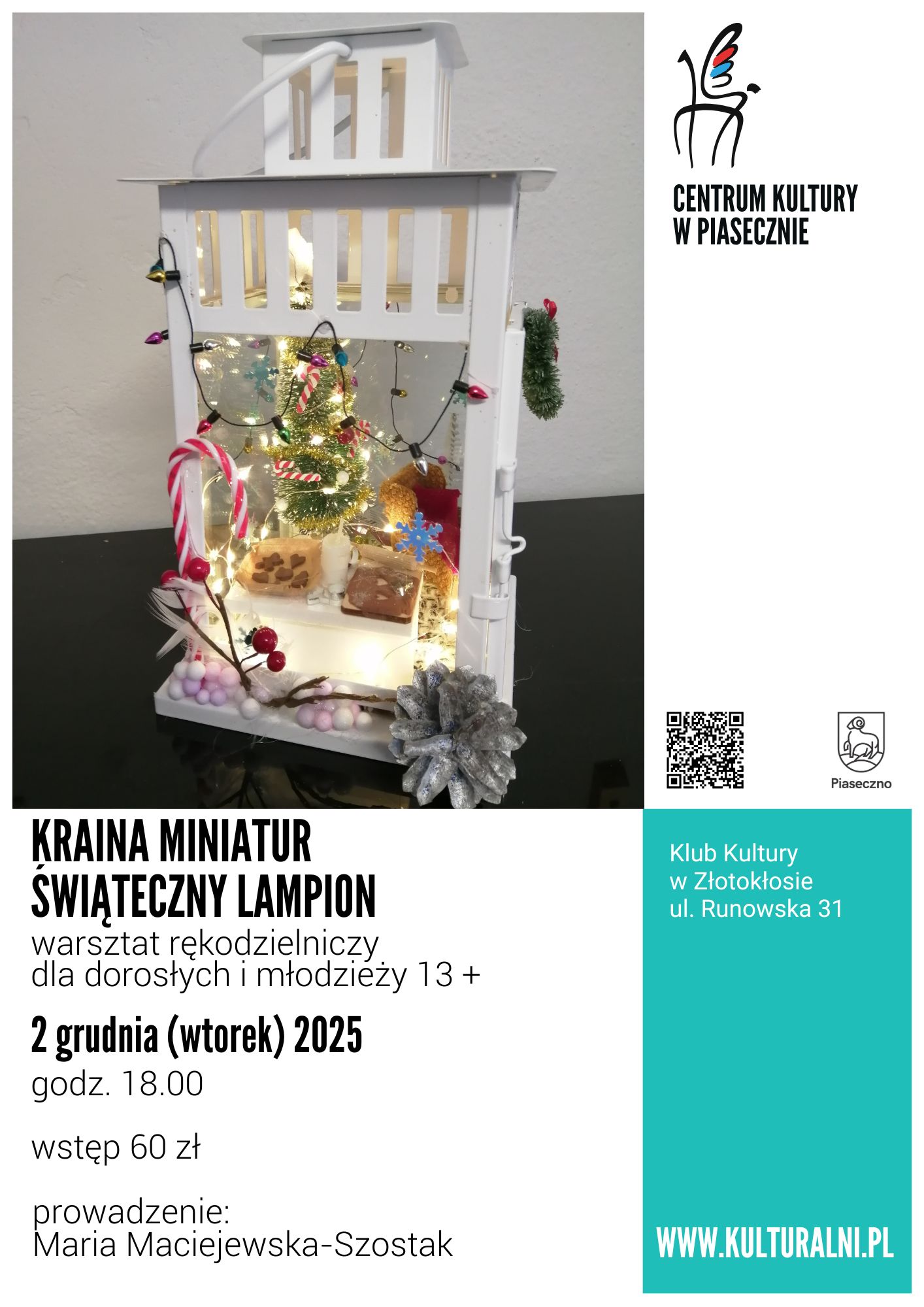 KRAINA MINIATUR- ŚWIĄTECZNY LAMPION