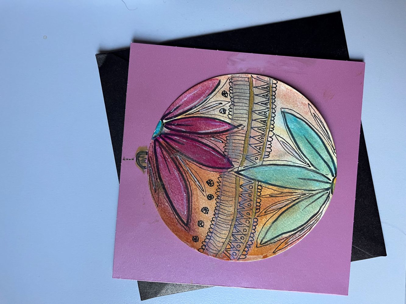 ZAPACH ŚWIĄT - Akwarelowa kartka świąteczna