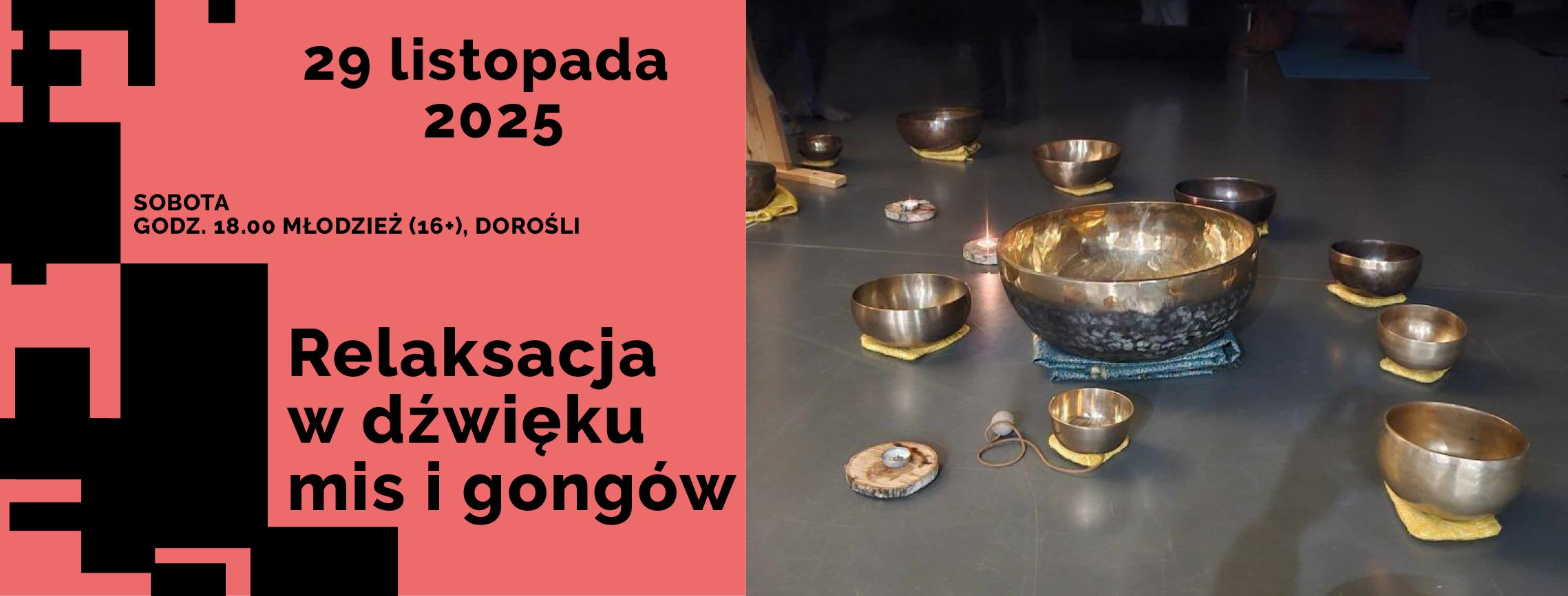 Relaksacja w dźwięku dzwonków, mis i gongów - warsztaty dla młodzieży (16+) i dorosłych