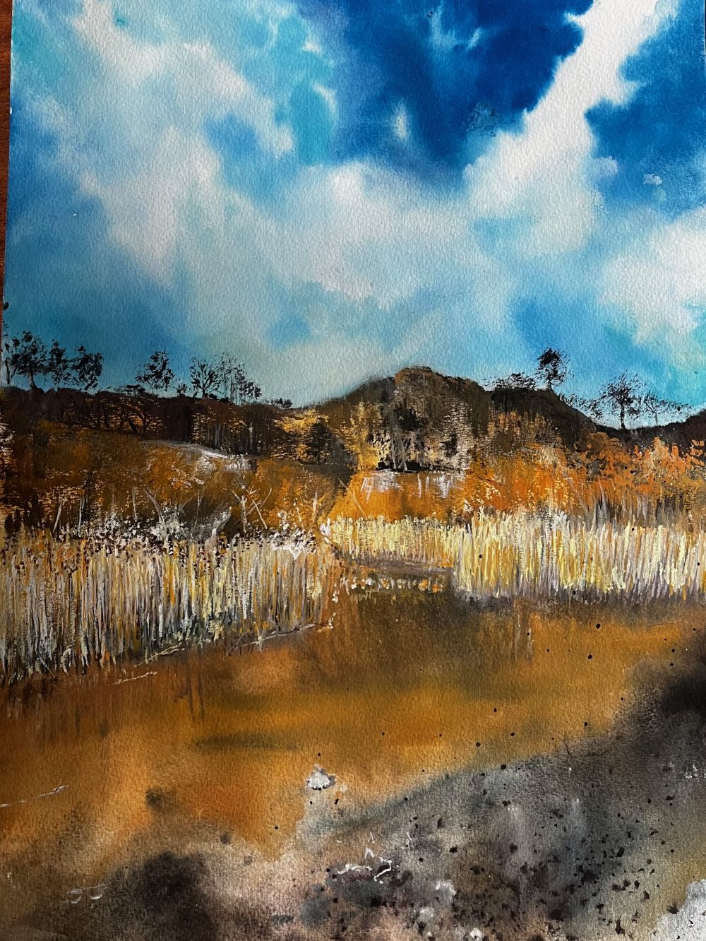 Gwasz. Nastrojowy pejzaż