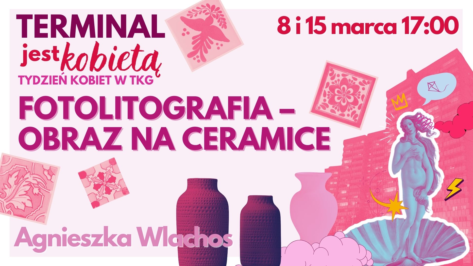 TYDZIEŃ KOBIET - Fotolitografia – obraz na ceramice