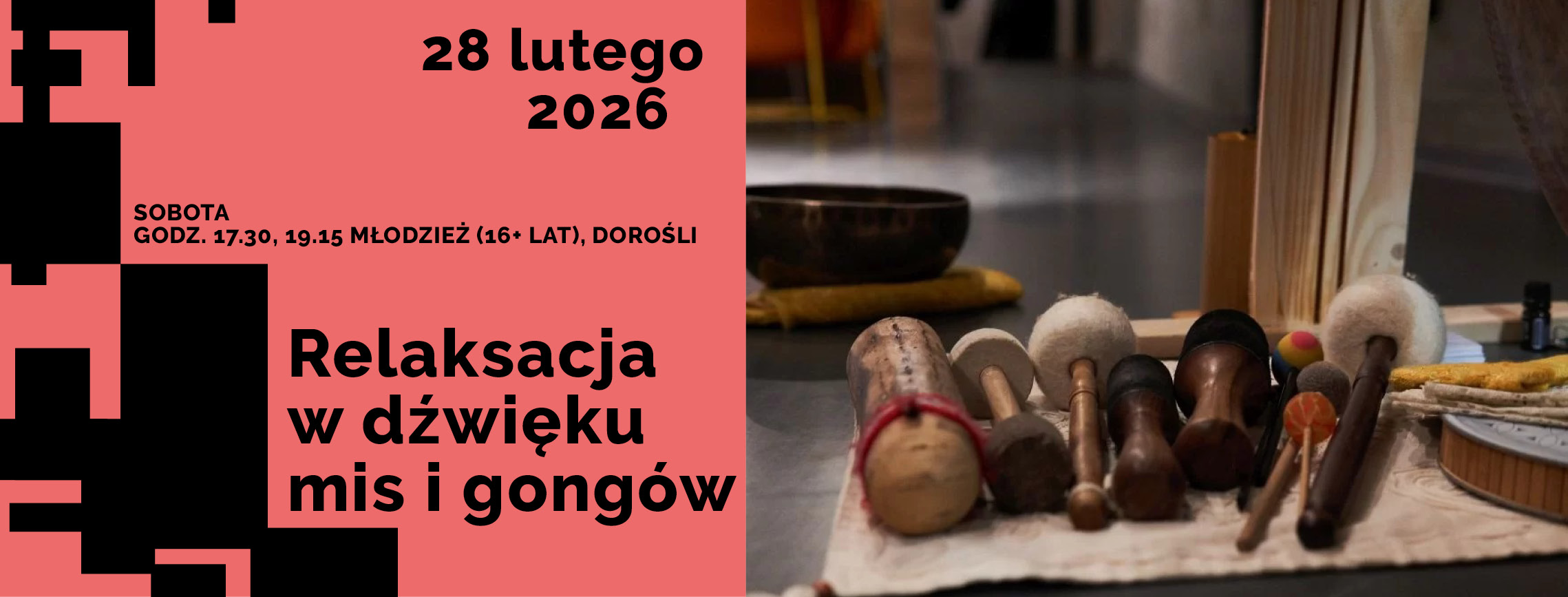 Relaksacja w dźwięku mis i gongów: warsztaty dla młodzieży (16+) i dorosłych