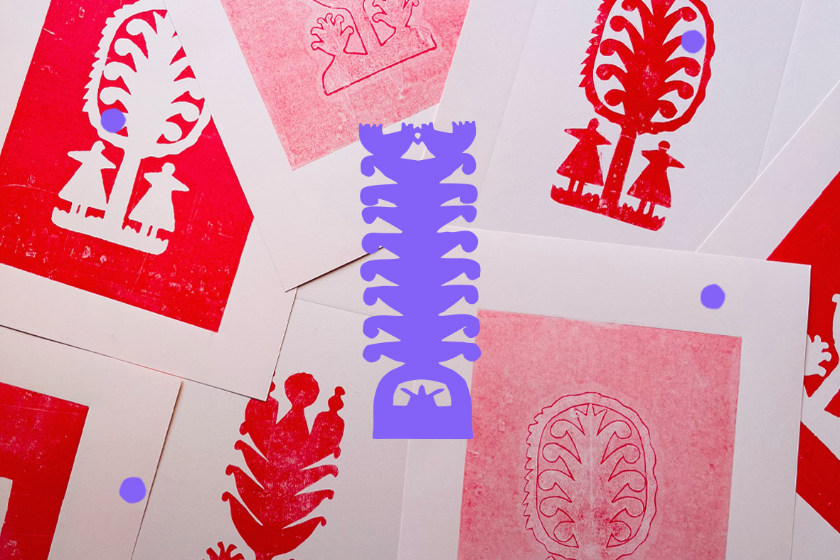 III Festiwal Graficzny - Pocztówki w technice monotypii inspirowane ludowymi wycinankami