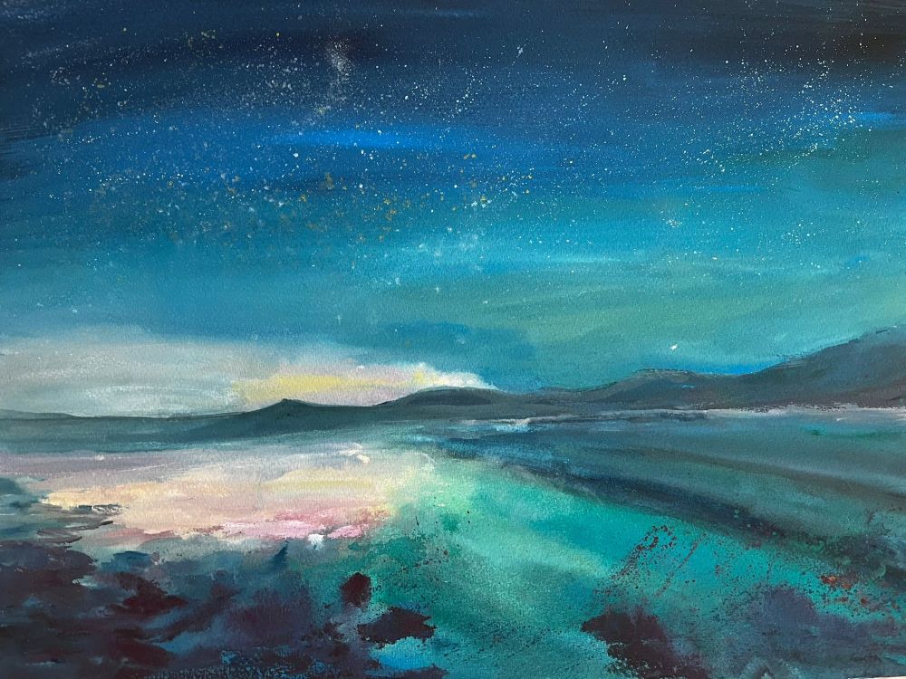 Gwasz. Gwiaździsta noc