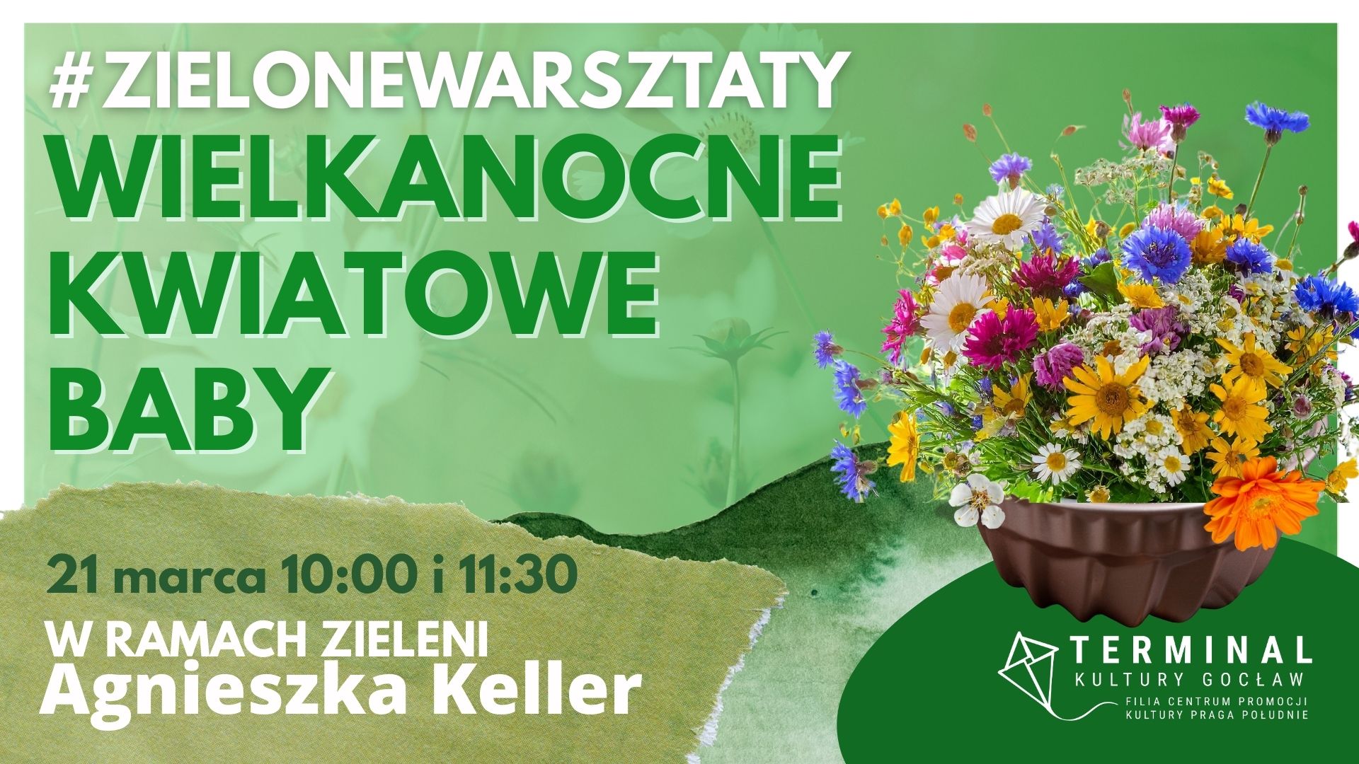 #ZIELONEWARSZTATY - WIELKANOCNE KWIATOWE BABY