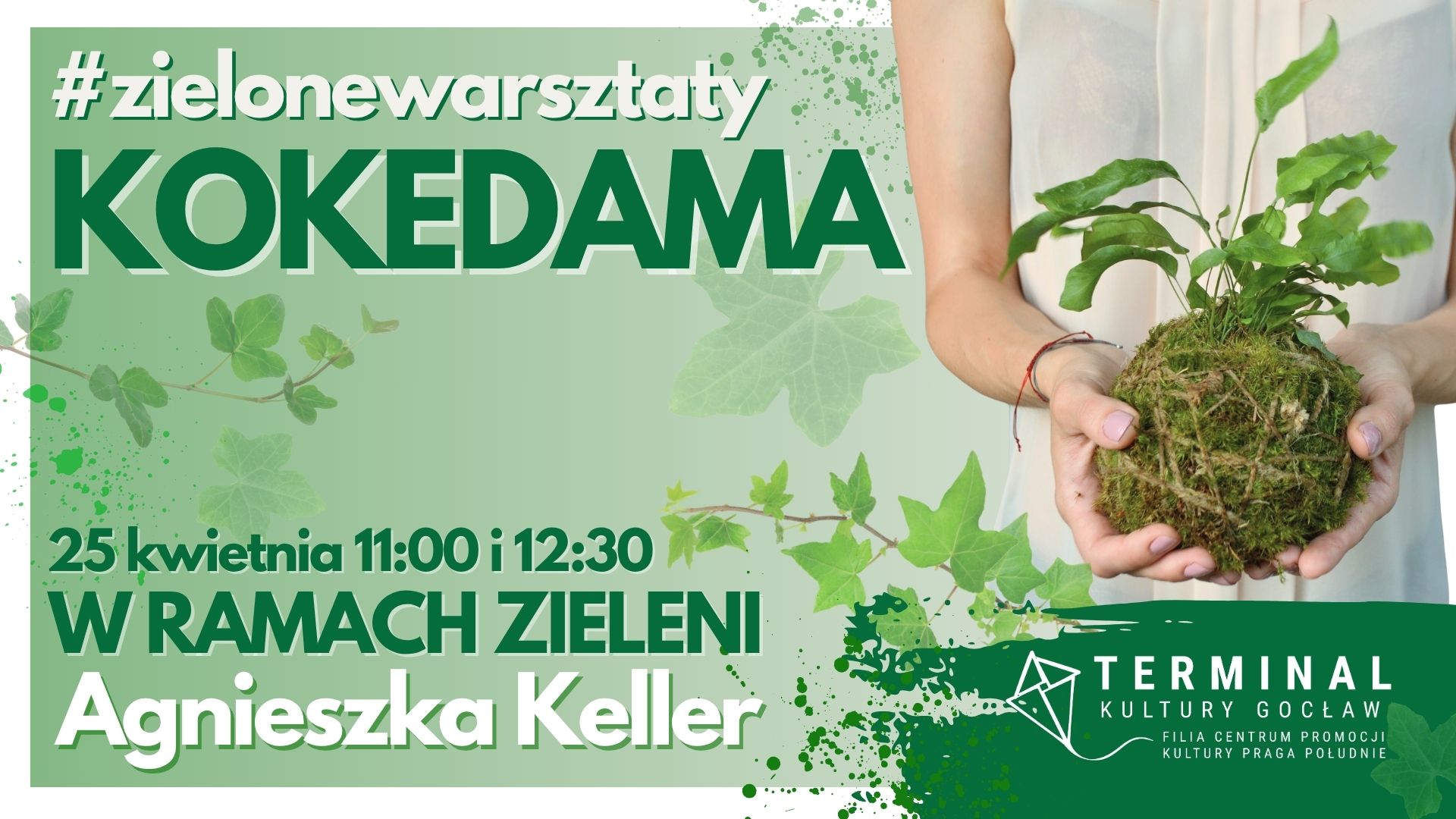 #ZIELONEWARSZTATY - KOKEDAMA