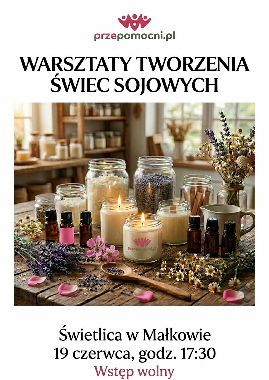 warsztaty świec sojowych - Małkowo