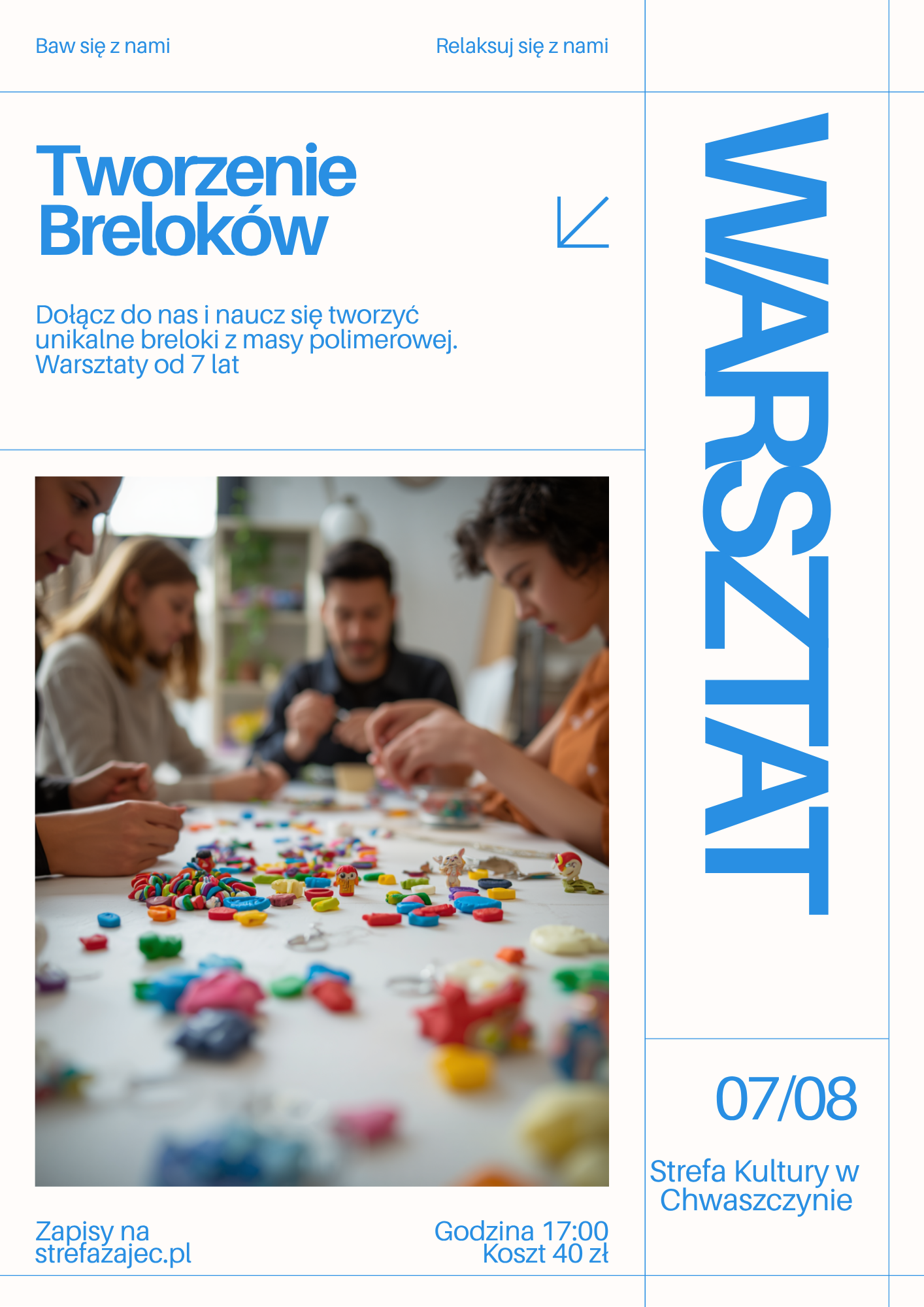Warsztaty tworzenia breloków i biżuterii z glinki polimerowej - Chwaszczyno