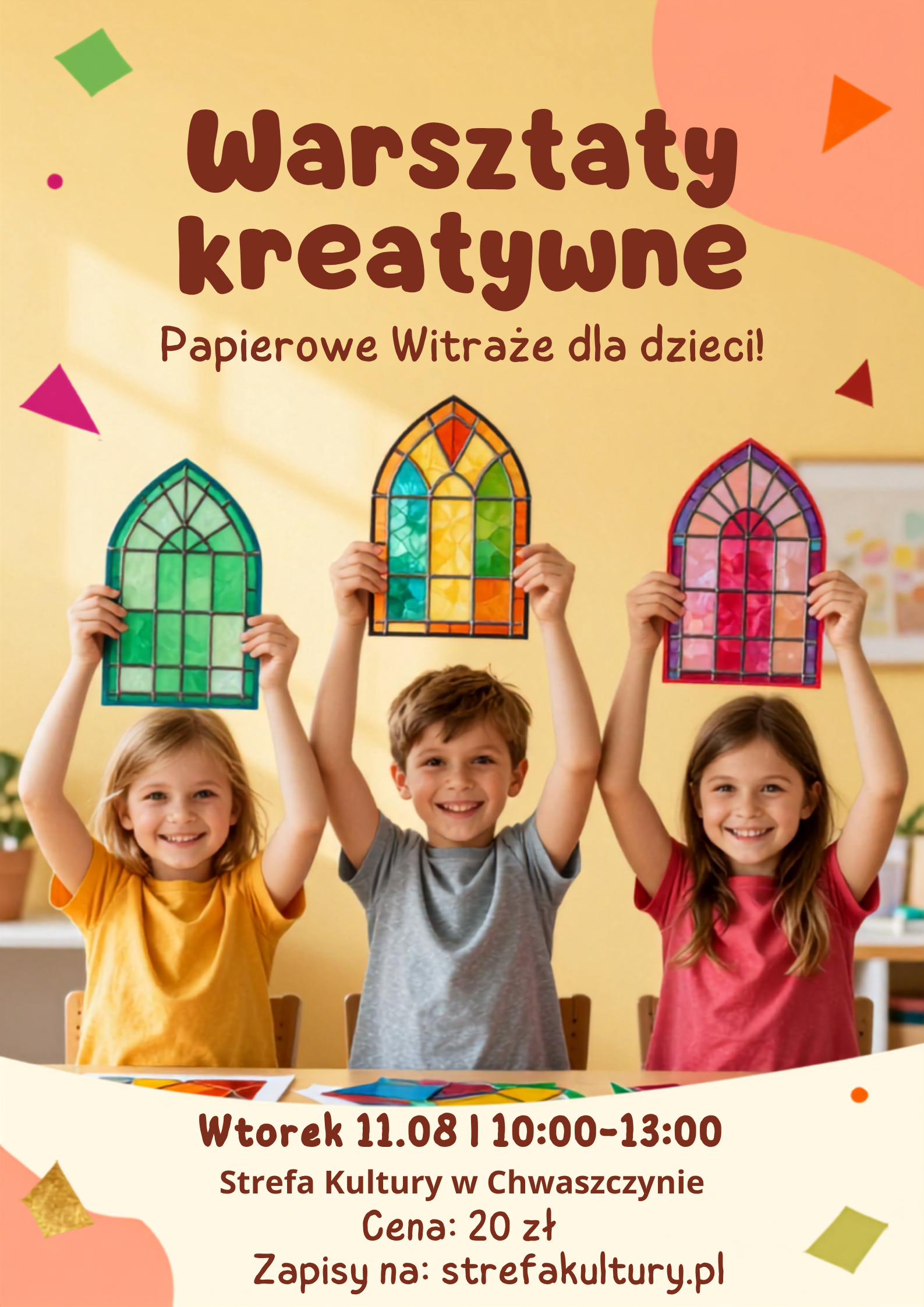 warsztaty dla dzieci - Witraże- Chwaszczyno