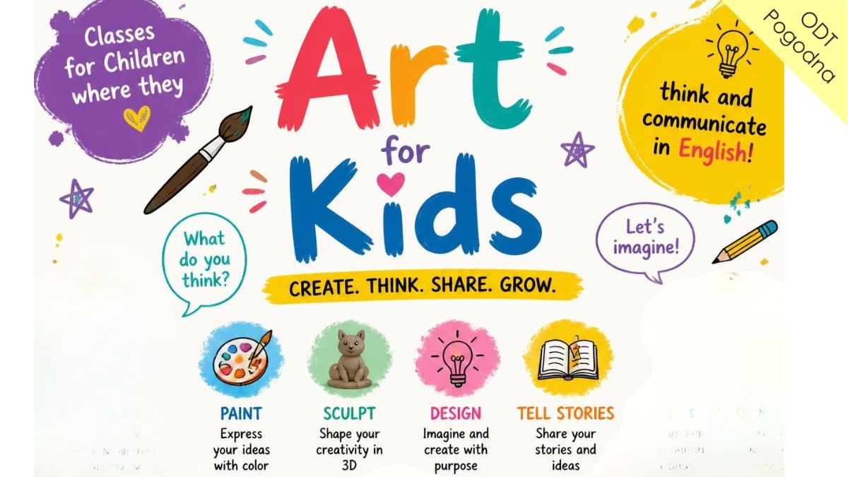 ART FOR KIDS - KREATYWNE ZAJĘCIA ARTYSTYCZNE W JĘZYKU ANGIELSKIM (dzieci 5-7 lat)