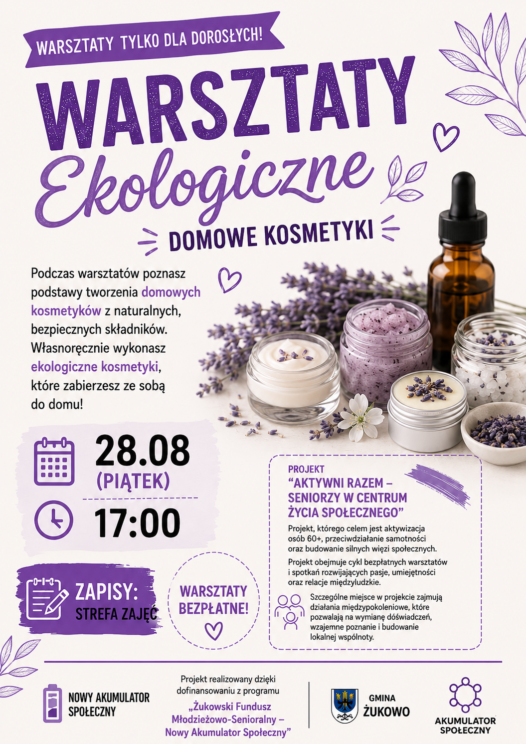 Warsztaty ekologiczne - kosmetyki naturalne