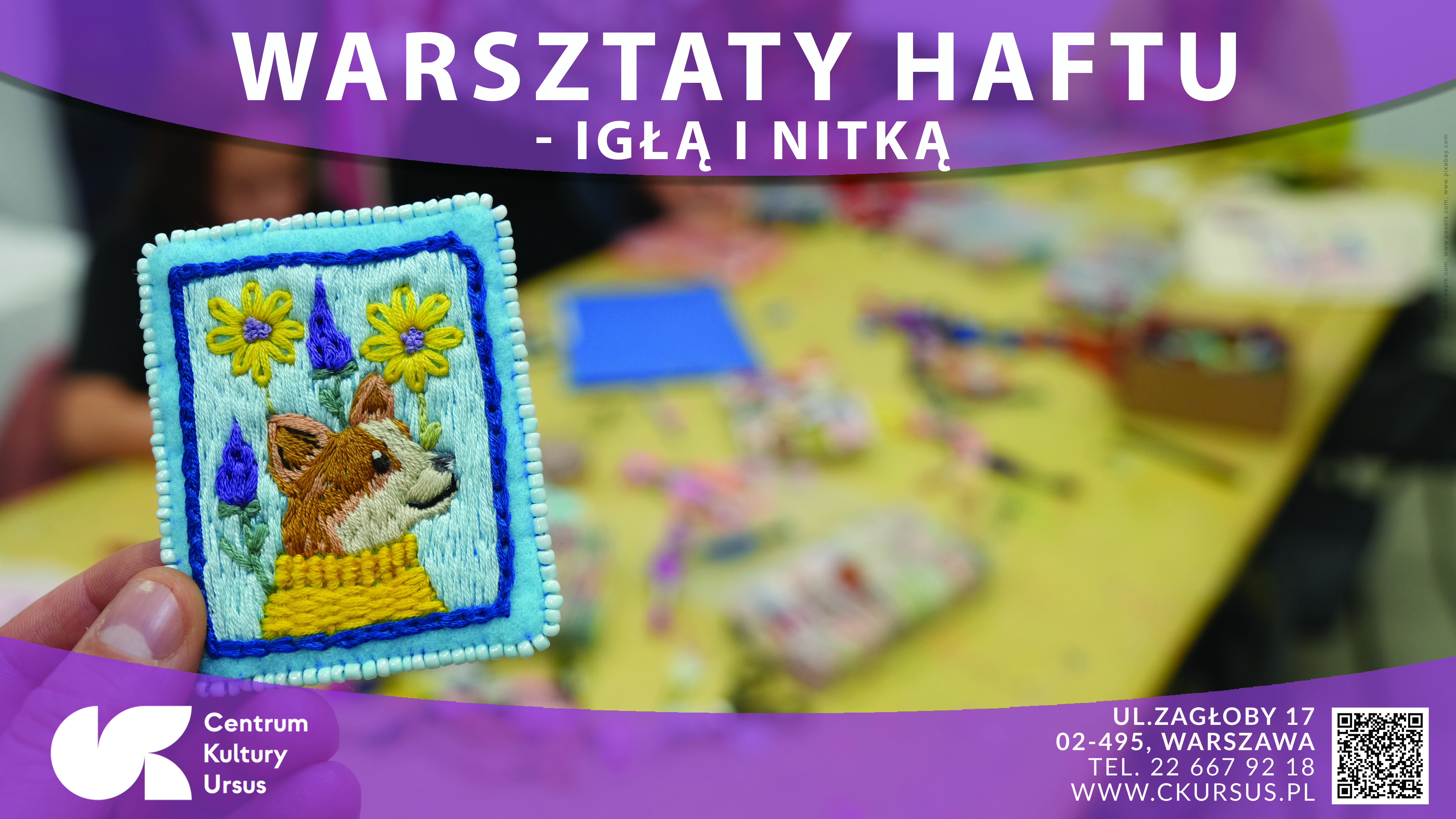 Igłą i nitką - warsztaty haftu w Misiu