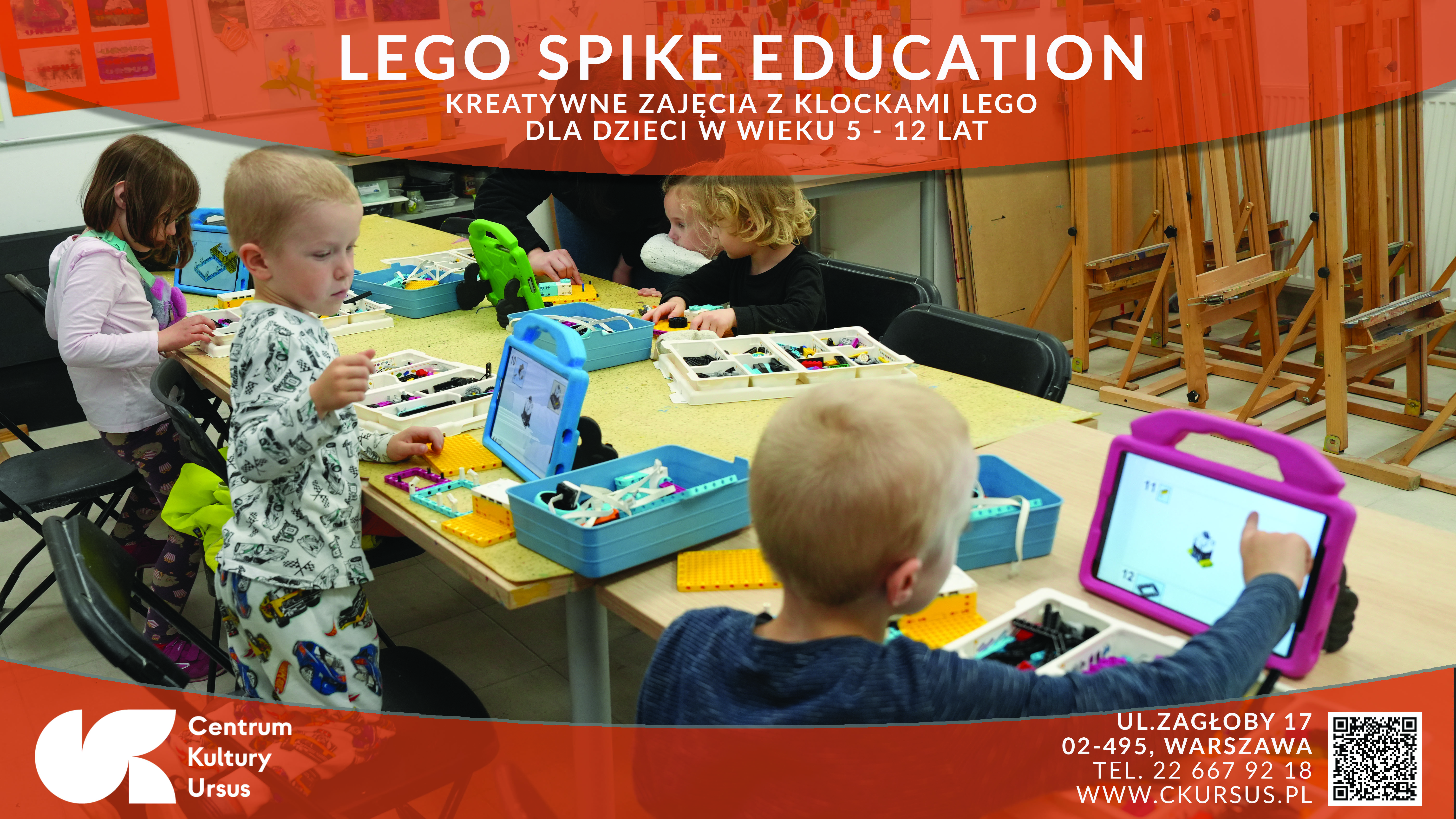 Zajęcia kreatywne z Klockami Lego Spike Education w Misiu