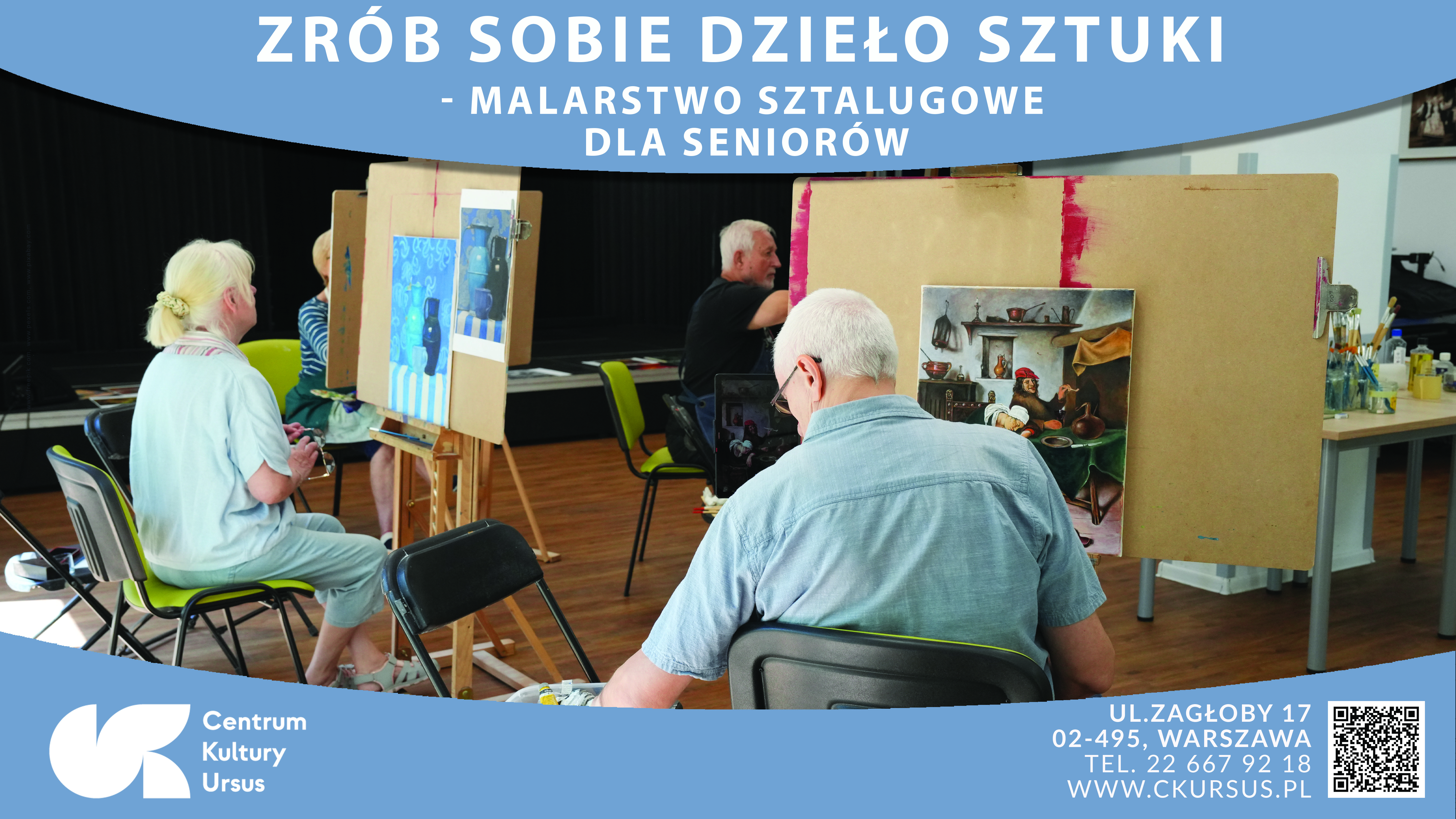 Zrób sobie dzieło sztuki - malarstwo sztalugowe dla Seniorów w Misiu