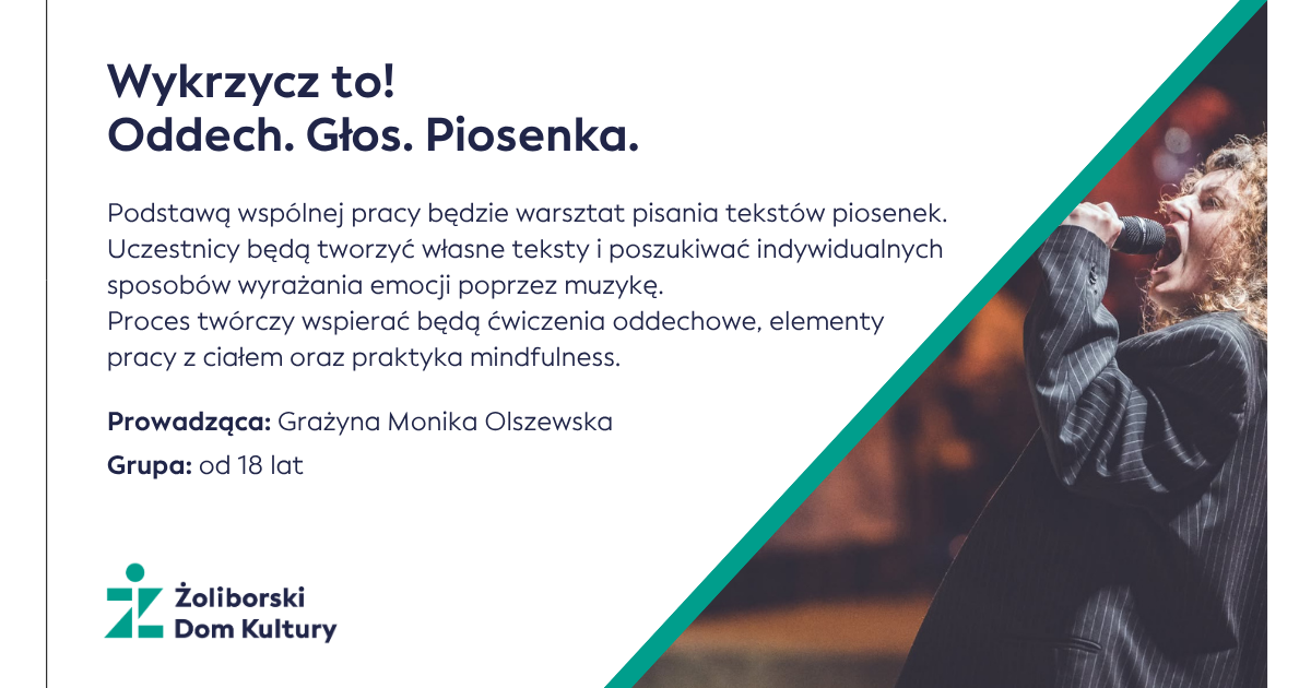 Wykrzycz to! Głos. Oddech. Piosenka.