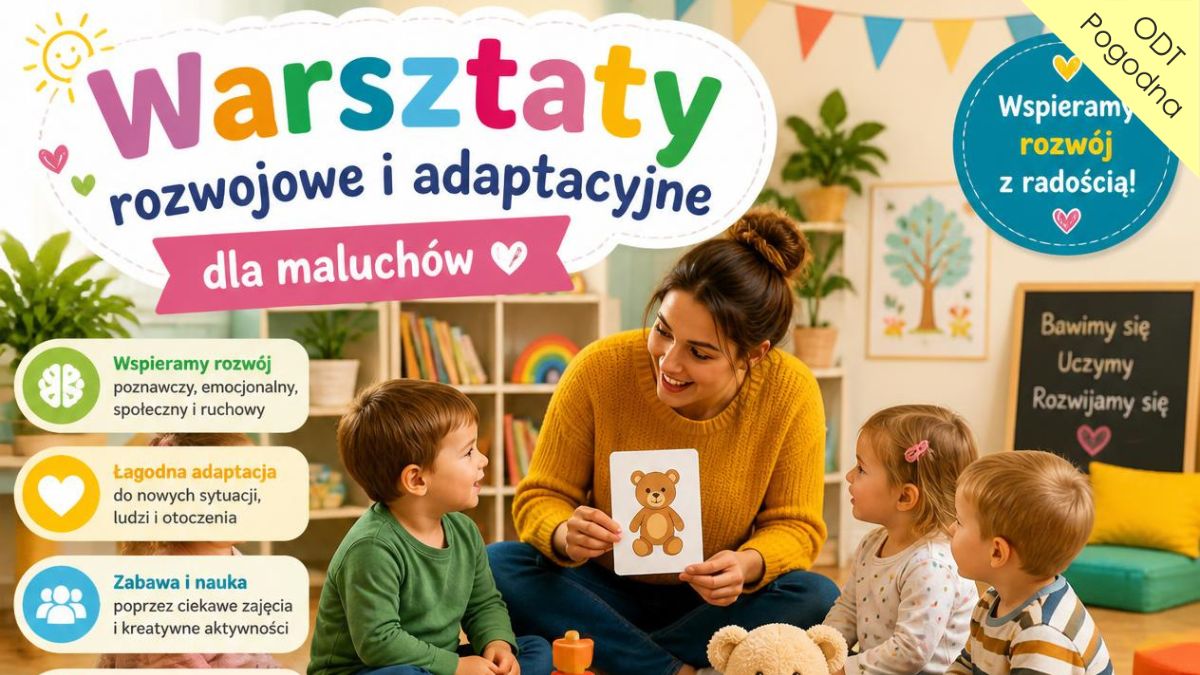 KREATYWNE MALUSZKI - WARSZTATY ROZWOJOWO-ADAPTACYJNE (dzieci 1,5-3 lata) + opiekun