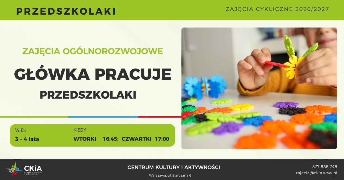 GŁÓWKA PRACUJE przedszkolaki I