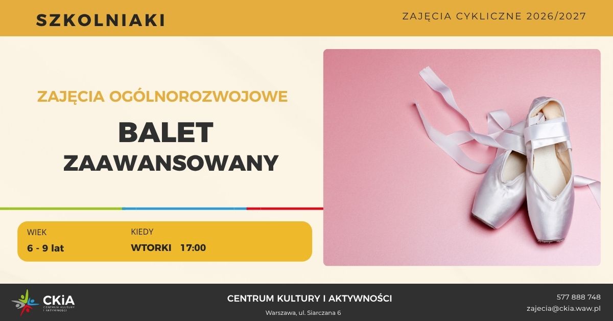 BALET grupa zaawansowana 6 - 9 lat