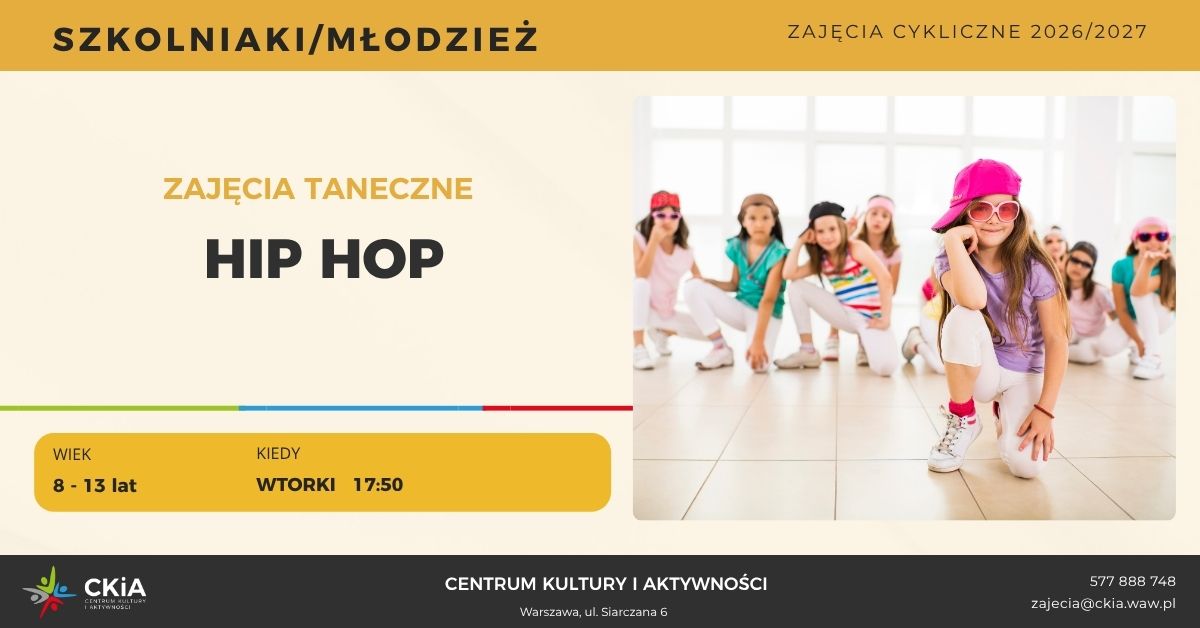 HIP HOP dla dzieci i młodzieży