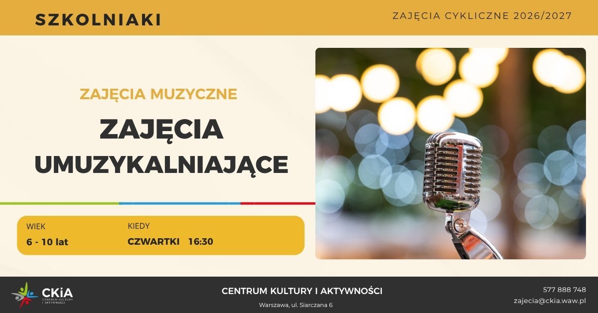 ZAJĘCIA UMUZYKALNIAJĄCE DLA DZIECI