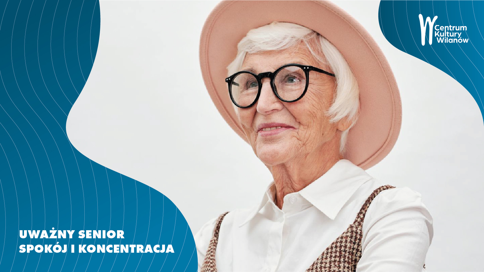 Uważny senior spokój i koncentracja - Radosna