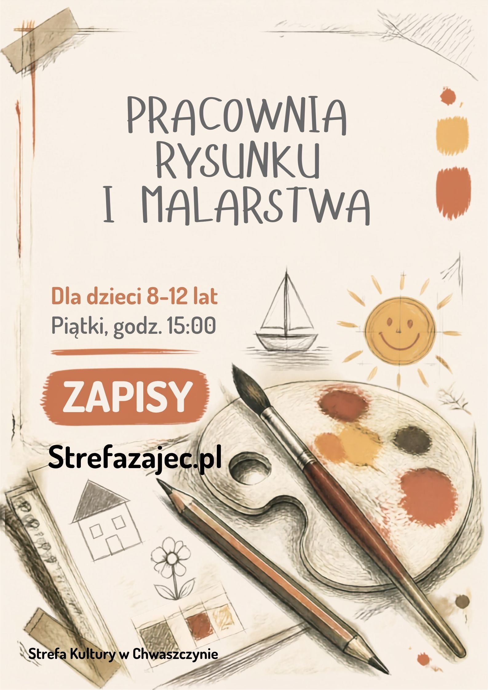 Pracownia rysunku i malarstwa Chwaszczyno 8 - 12 lat