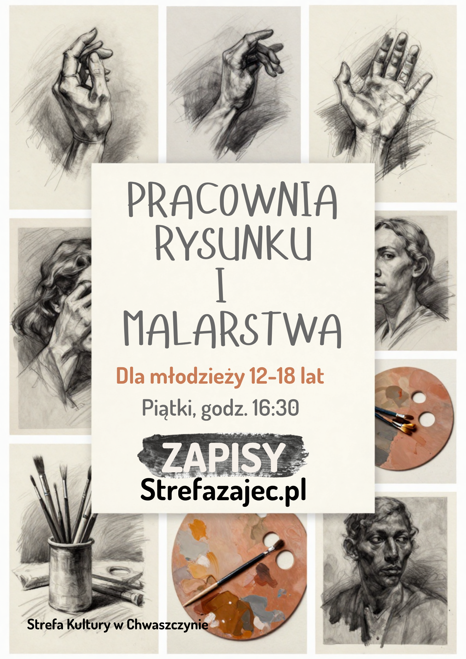 Pracownia rysunku i malarstwa Chwaszczyno 12 - 18 lat
