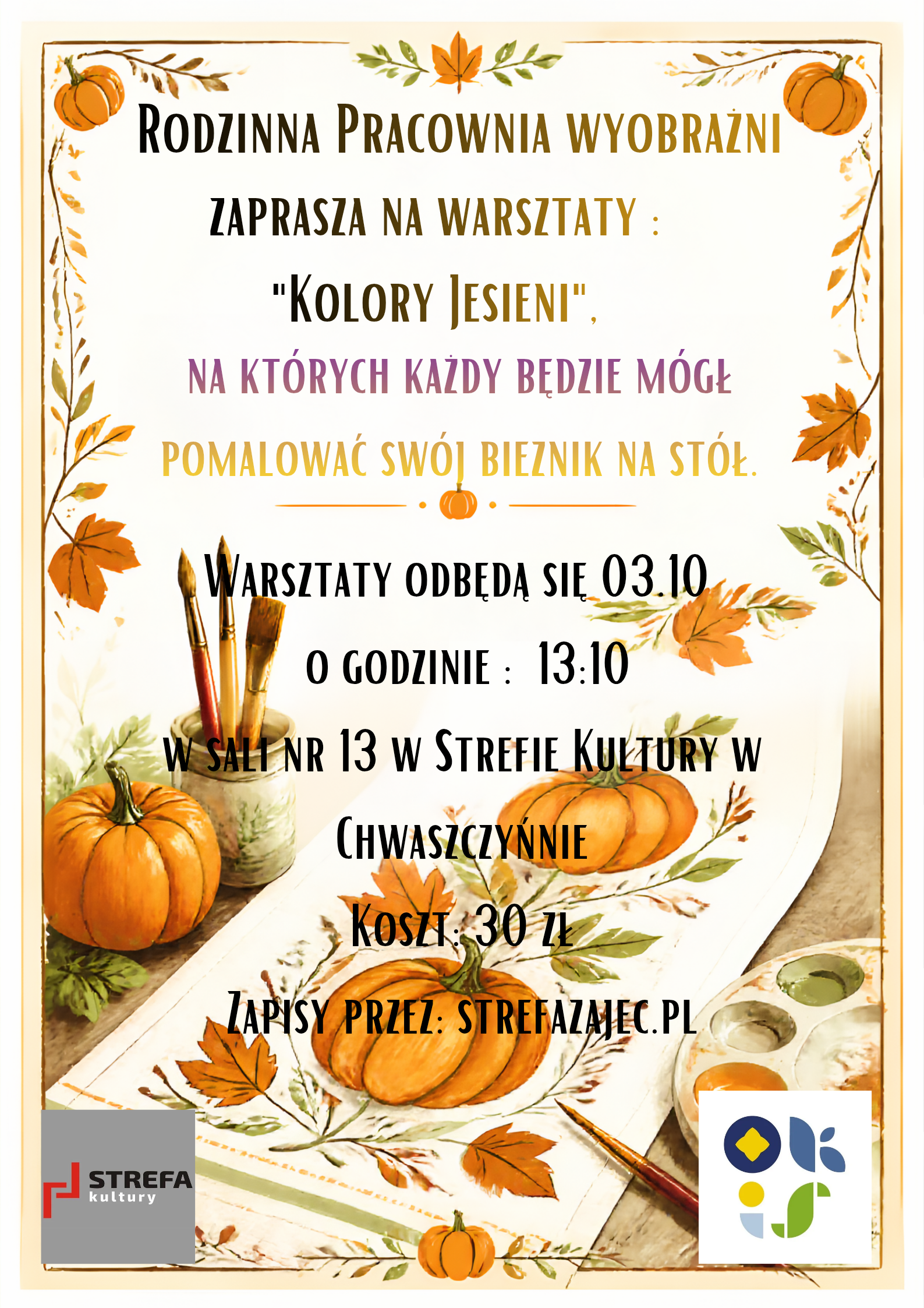 Rodzinna Pracownia Wyobraźni Chwaszczyno - Kolory Jesieni