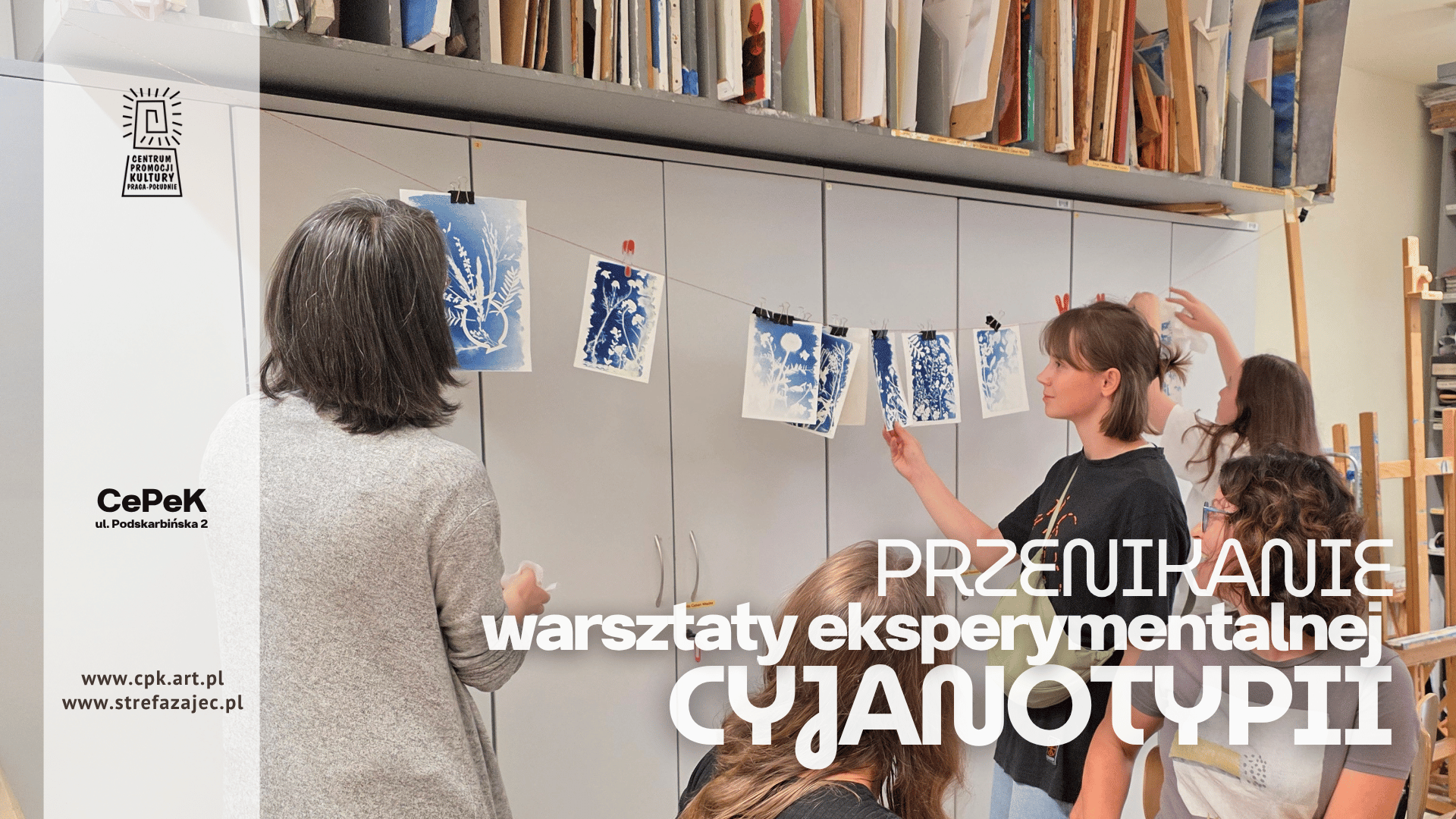 Przenikanie - warsztaty eksperymentalnej cyjanotypii - Adrianna Pawłowicz - CEPEK